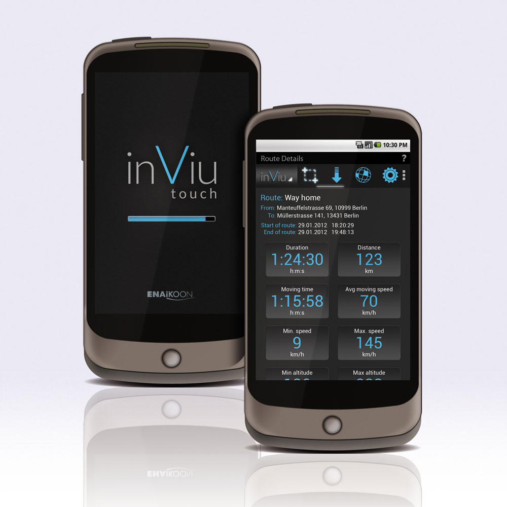landing pages smartphone android app enaikoon inViu